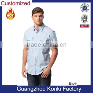 Men's Chambray Short-Sleeve Shirt thumbnail-1