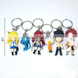 Wholesale Cartoon Anime Souvenirs Toy the Fairy Tail Figure Keychain for Children Gift thumbnail-1