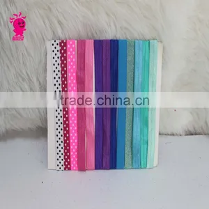 Plain Solid Color Satin Covered Resin Hairbands Ribbon Covered Adult Kids Headbands Infant Headband thumbnail-2