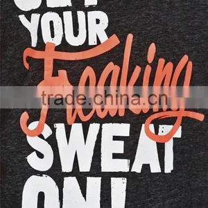 Wholesale Printed Active Slogan Racerback Vest Hot Girls Sexy Tank Tops/singlets thumbnail-3