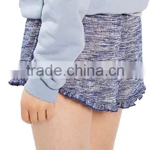 MGOO Newest Hot Sexy Girls Short Pants Angled Hemlines With Ruffle Trim Women Sport Wear Running Shorts thumbnail-3