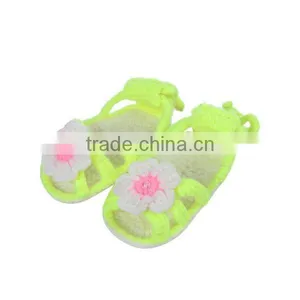 Summer Flower Free Pattern Crochet Knitting Shoes for Baby thumbnail-4