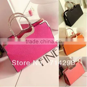 New Fashion Women's Girl Wedding Office Lady Vintage Handbag Elegance Synthetic Leather Bag 13199 thumbnail-1