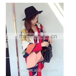 The New 2016 Winter Euramerican Fashion Warm Imitation Cashmere Scarf Matching Shawl thumbnail-1