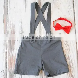 Suspender Shorts Vintage Adjustable Baby Boy Clothes Wholesale Children's Boutique Clothing thumbnail-4