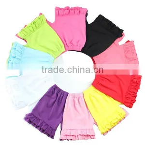 2017 Wholesale Boutique Children Clothing Baby Kids Cotton Summer Shorts Candy Colors Icing Shorts thumbnail-1