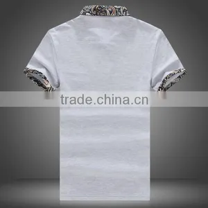 Custom Popular Cheap Soft Men's Stand Collar Cotton Short Sleeve Men T Shirt Camisa Polo Shirts Wholesale thumbnail-3