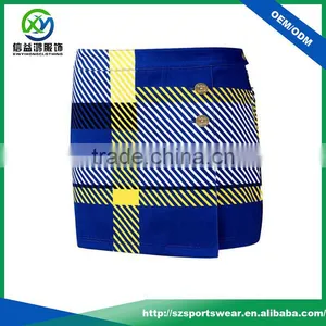 2017 Latest Fashion Color Design Ladies Slim Fit Dry Fit Skirt, Golf Skirts thumbnail-1