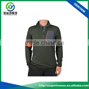 New Style Nylon Pocket Polyester Spandex Slim Fit 1/4 Zipper Mens Sweatshirts thumbnail-2
