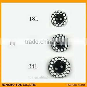 Black and White Spotty All Types of Cloth Buttons thumbnail-1