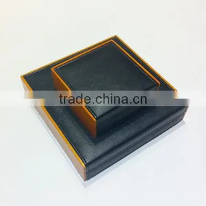 Jewelry Packing Leather Wooden Jewelry Box Necklace Box thumbnail-5