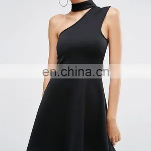 2017 Bodycon One Shoulder Dress High Fashion Design thumbnail-2