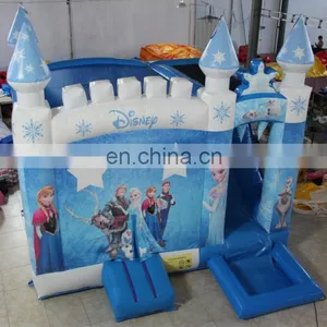 PVC Tarpaulin 0.55mm Material Inflatable Frozen Combo Inflatable Frozen Bouncer With Slide HT002 thumbnail-1