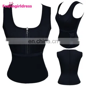 Wholesale Women Lose Weight Vest Neoprene Gym Slimming Waist Trimmer Body Shaper thumbnail-1