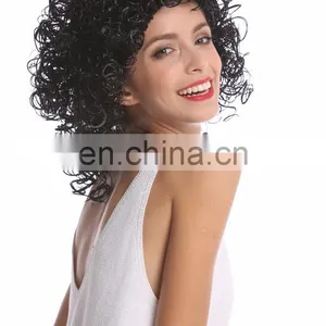 Party Humid Curly Short Black Wigs P-W249 thumbnail-6