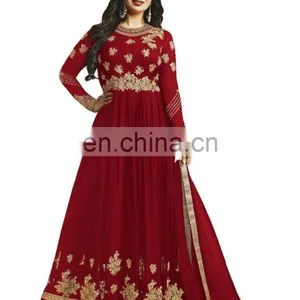 Latest Anarkali Party Wear Semi-Stitched Suits Designs 2017 thumbnail-1