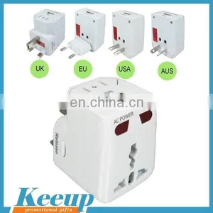 Promotional Cheap Universal Travel Adapter With USB Port thumbnail-3