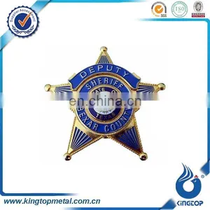 Custom Button Badge Pins,metal Star Shape Military Badge thumbnail-4