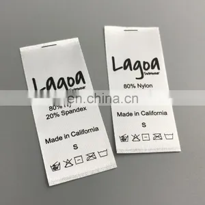 Custom Polyester Printed Ribbon Satin Care Labels for Garment thumbnail-1
