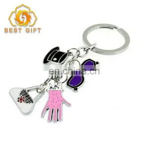 Custom Creative 2D Design Painted Many Colors Strap Keychains thumbnail-2