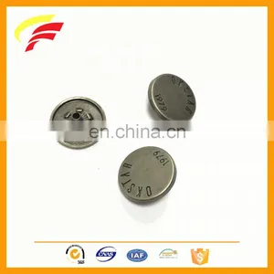 18mm Metal Custom Snap Button With Debossed Logo for Clothing F1250 thumbnail-1