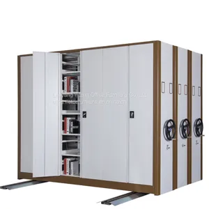 Elegant High Density Office Filing Cabinet Mechanical Mobile Shelving Storage System thumbnail-2