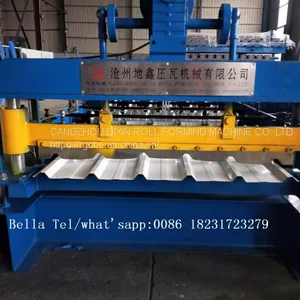 Metal Trapezoidal Roofing Sheet Making Roll Forming Machine thumbnail-3