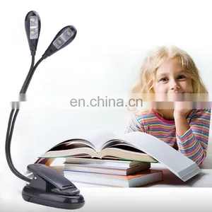 Music Stand Light, USB and AAA Battery Operated, Reading Lamp in Bed, 4 Brightness Levels, Clip on LED Book Lights thumbnail-2