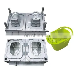 Custom Polypropylene Mop Wringer Injection Plastic Injection Storage Thin Wall Bucket Mould Mold Molding Manufacturer Factory thumbnail-1