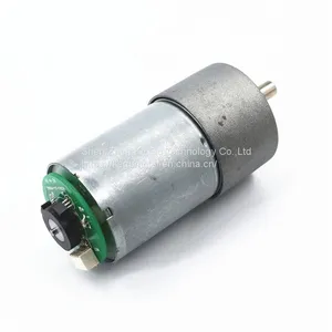 Mini DC Gear Motor 12V 24V D Shaft 37mm Gearbox Motor Reduction Small Electric Motor With Encoder thumbnail-1