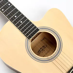 Acoustic Guitar HS3911 39 Inch Cutaway Guitar Factory Wholesale Cheap Price Guitar for Beginners thumbnail-3