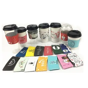 Custom Printed Paper Coffee Cup Sleeves for Sale Coffee Mug Sleeves for Coffee Bar thumbnail-1