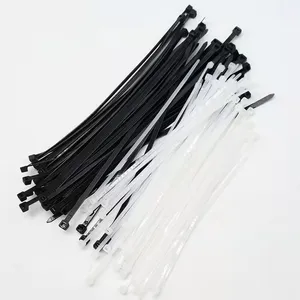 High Quality White Black Self-locking Plastic Nylon Cable Tie thumbnail-1