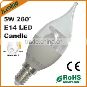 CE 5W E14 E27 Dimmable LED Candle Bulb thumbnail-1