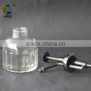 6oz Empty Clear Glass Spray Bottle, Indoor Watering Cans With Pump, Glass Blow Can thumbnail-1