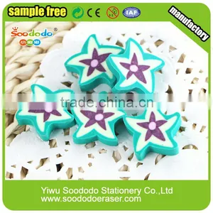 Green Star Flat Stationery ,extruded Mini Eraser thumbnail-4