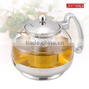 Stainless Steel Glass Teapot, Glass Teapot With Infuser, Home Glass Teapot thumbnail-4