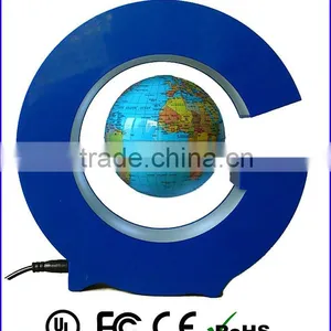 Acrylic Levitation World Globe, Floating World Map Globe , Suspending 3'' Globe thumbnail-1