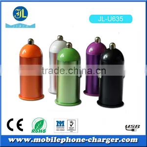 Columned Portable Car Usb Charger and ac Adapter and Colorful Auto Charger thumbnail-3