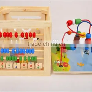 Chinese Kids Games Intelligent Playing Cube Wooden Educational Toys for Kids Wholesale thumbnail-2