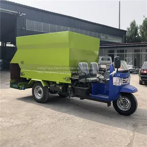 Full Automatic Cattle and Sheep Feeding Truck Farm Animal Husbandry Distributor Agricultural Electric Three Wheel Feeding thumbnail-3