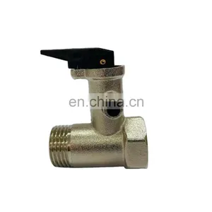 Electric and Solar Water Heater Brass Safety Valve 1/2