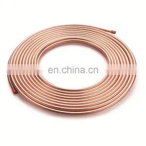 High Quality Refrigeration Air Conditioner Connecting Copper Pipe Manufacture Pancake Coil Capillary Copper Coil Copper Tube thumbnail-1