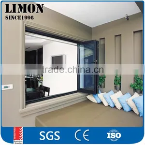 Cheap and Professional Double Glazed External Folding Doors With Sound Proof and Weather Proof Function thumbnail-2