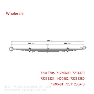 72313706, 71260600, 7231370, 72311321, 1420682, 72311280, 1240681, 72311280A/B For SCANIA Front Axle Leaf Spring Wholesale thumbnail-1
