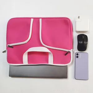 Portable Business Travelling Bags 13 14 15 Inch Neoprene Laptop Case Sleeves thumbnail-1