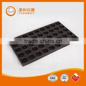 Round Customized FDA,LFGB,SGS Certification Non-stick Teflon Coating Aluminum Flat Baking Bar Cake Tray thumbnail-4