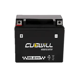Superior Quality Lead Acid 12N7BL-BS Maintenance Free Motorcycle Battery thumbnail-4