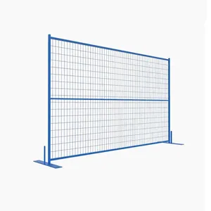 6ft X 10ft Galvanized Construction Temporary Fence Canadian Wholesale Price Stocked in Canada thumbnail-4