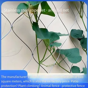 304 Stainless Steel Rope Net for Safety in High-altitude Buildings, Rooftops, Balconies to Prevent Falling, and for Zoo and Plant Climbing Decoration thumbnail-3
